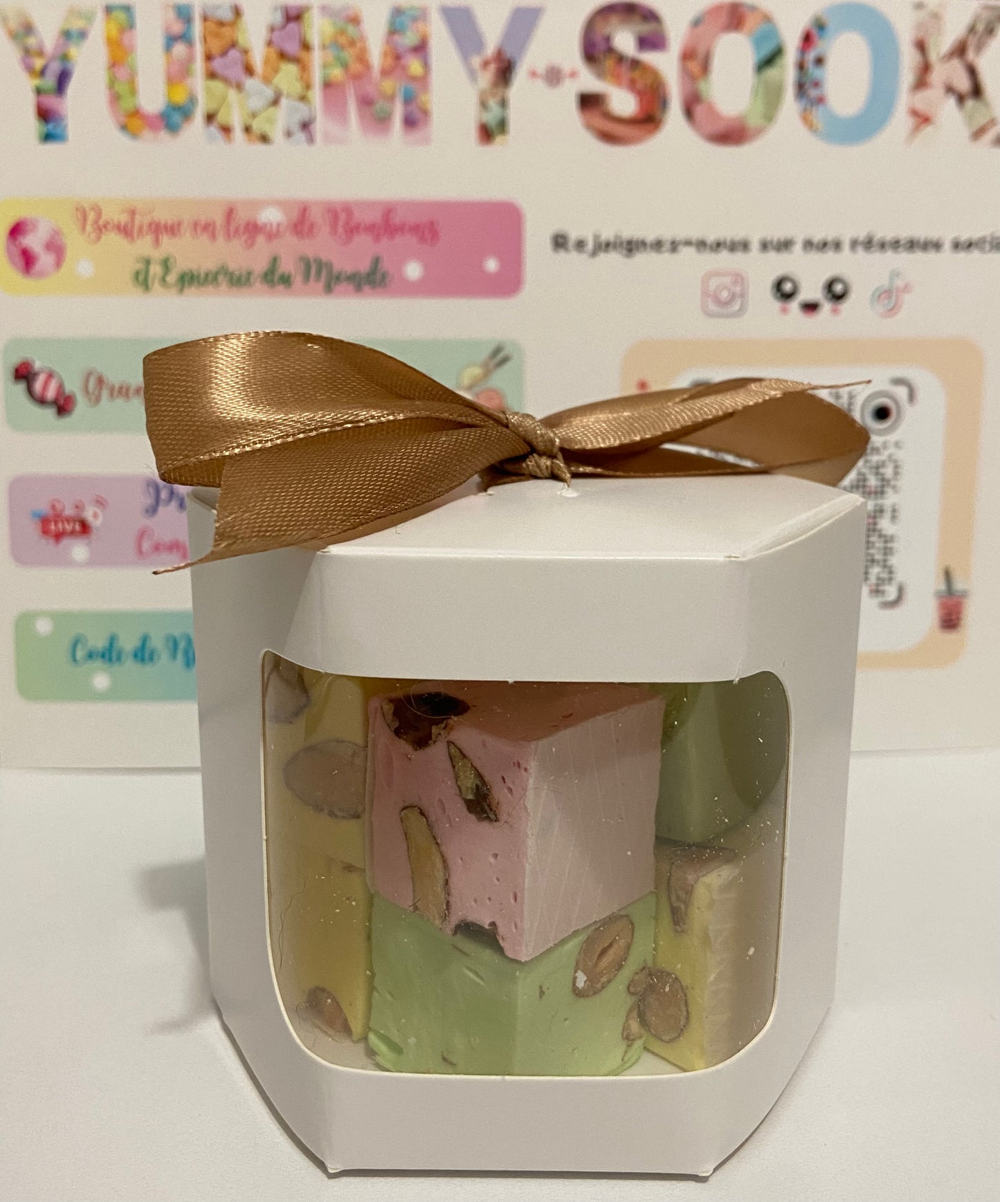 H. Nougat Aromatisé - 100g (Ballotin en option)