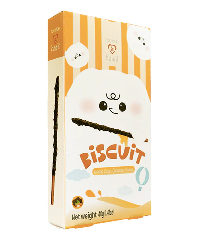 Biscuits Stick Chocolat Amande - Paquet 40g (de Chine)