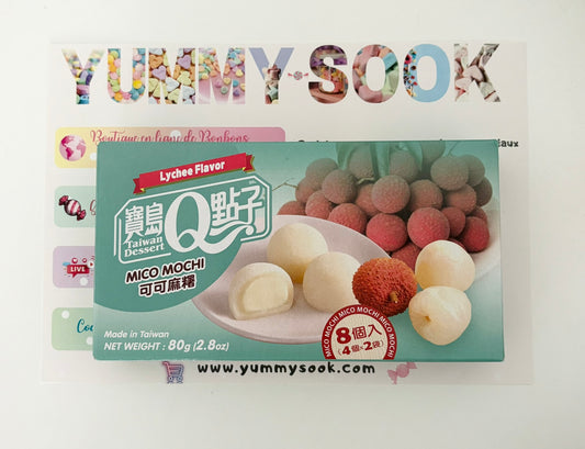 H. Mini Mochi Litchi - Boite de 80g (de Taiwan)