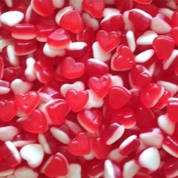 Petits Coeurs Fraise Crème Lisse (par 100g)