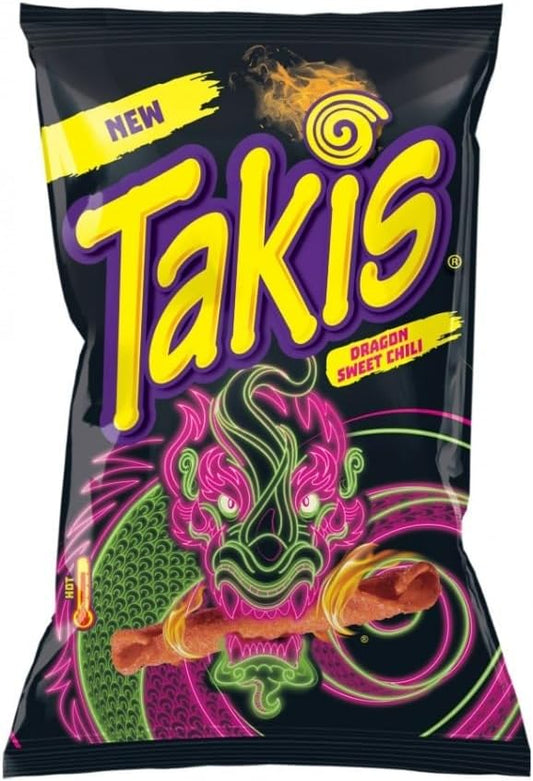 Chips Takis Dragon Sweet Chili - Sachet 100g (d'Espagne ou Mexique)